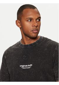 Jack & Jones T-Shirt Vesterbro 12256715 Czarny Relaxed Fit. Kolor: czarny. Materiał: bawełna #4