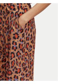 LOLA CASADEMUNT Spodnie palazzo MS2614002 Brązowy Wide Leg. Kolor: brązowy. Materiał: wiskoza #5