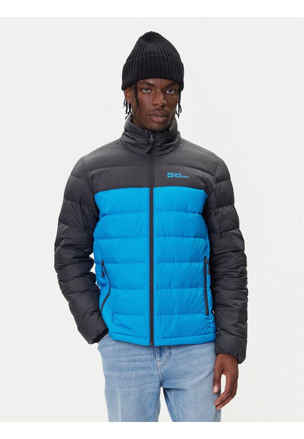 Jack Wolfskin Kurtka puchowa Ather Down 1207681 Niebieski Regular Fit. Kolor: niebieski. Materiał: syntetyk
