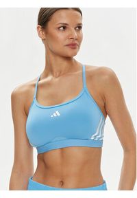 Adidas - adidas Biustonosz sportowy Aeroreact Training IU1722 Błękitny. Kolor: niebieski. Materiał: syntetyk