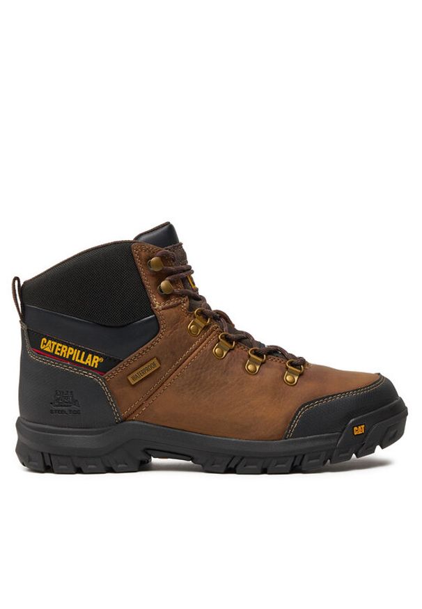 CAT Footwear Trapery Framework St S3 Wr Hro P722602 Brązowy. Kolor: brązowy. Materiał: skóra