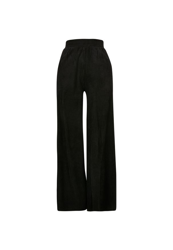 damskie sztruksowy spodnie dresowe z prostymi nogawkami Urban Classics GT. Kolor: czarny. Materiał: sztruks, dresówka. Długość: długie