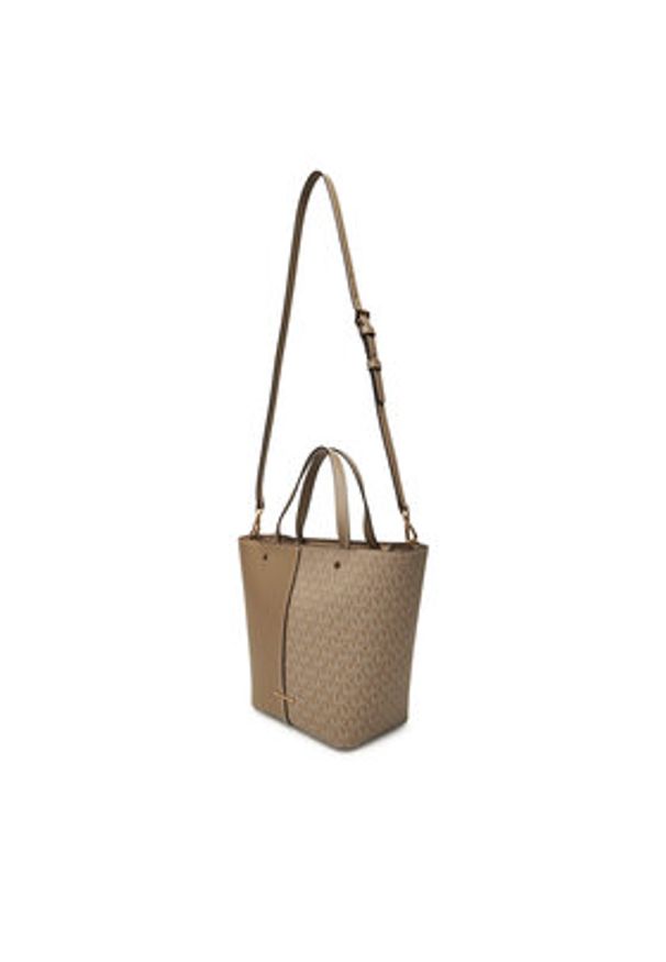 MICHAEL Michael Kors Torebka Flora 30T5GFFT2B Beżowy. Kolor: beżowy. Materiał: skórzane