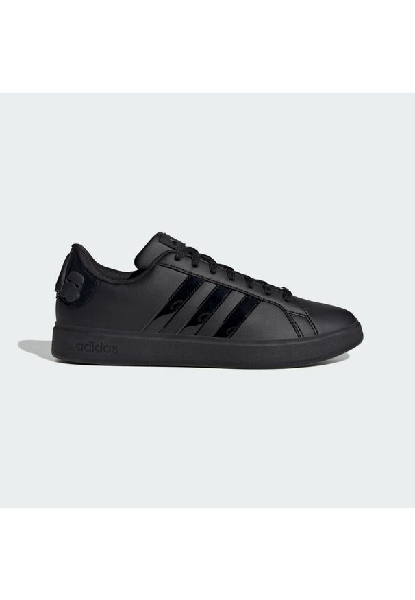 Buty Adidas Star Wars Grand Court. Kolor: czarny. Materiał: materiał. Wzór: motyw z bajki