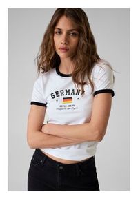 Guess Jeans T-Shirt 183096 Biały Classic Fit. Kolor: biały #4