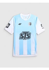 4f - 4F Koszulka klubowa wyjazdowa z sezonu 2025/26 z możliwością personalizacji męska 4F x Mazur Radzymin - niebieska L. Kolor: czarny. Materiał: dzianina, skóra. Długość: długie. Wzór: napisy. Sezon: lato. Styl: klasyczny #1