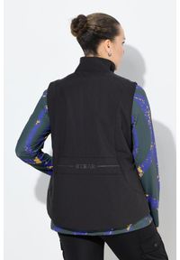 ULLA POPKEN - Damskie Pikowana kamizelka funkcyjna wodoodporna odblaski stójka. Typ kołnierza: kołnierzyk stójkowy. Kolekcja: plus size. Kolor: czarny. Materiał: poliester, materiał. Sport: turystyka piesza #2