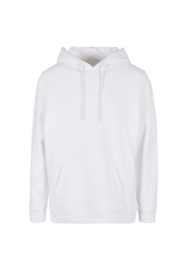 BUILD YOUR BRAND - Męska Bluza Z Kapturem Ultra Heavy Regular. Typ kołnierza: kaptur. Kolor: biały