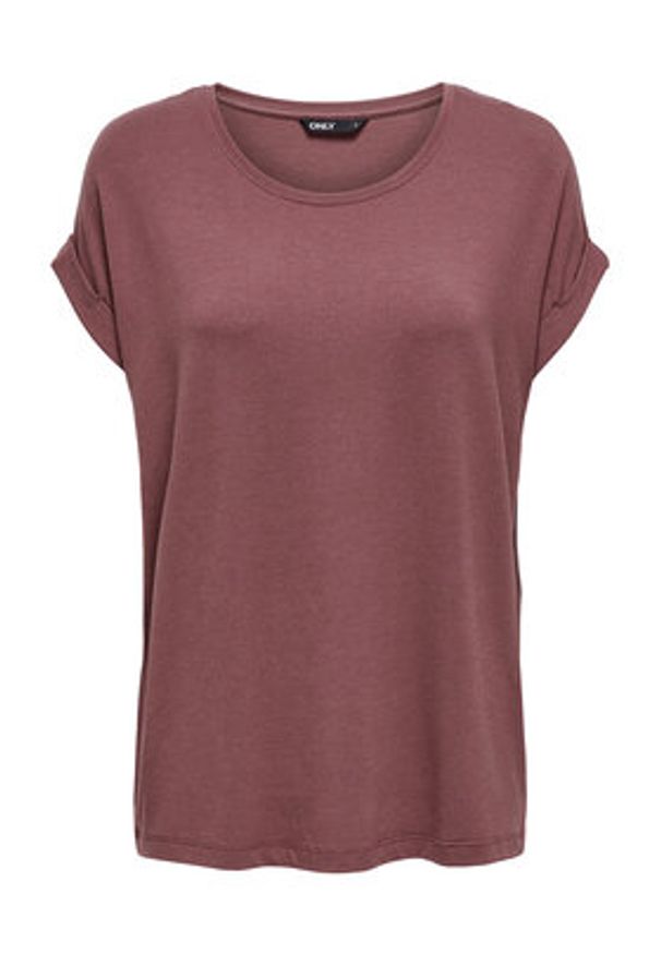 only - ONLY T-Shirt Moster 15106662 Różowy Regular Fit. Kolor: różowy. Materiał: wiskoza