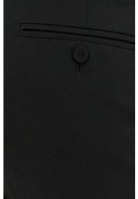 Weekend Max Mara spodnie damskie kolor czarny dopasowane medium waist. Kolor: czarny #3