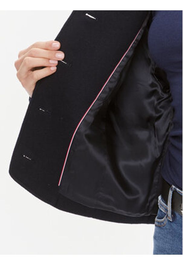 TOMMY HILFIGER - Tommy Hilfiger Kurtka przejściowa Varsity WW0WW40251 Granatowy Relaxed Fit. Kolor: niebieski. Materiał: syntetyk