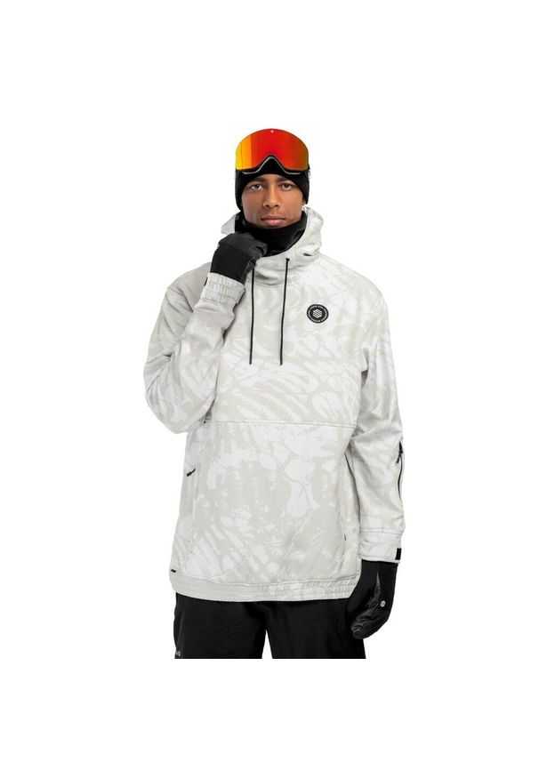 SIROKO - Kurtka snowboardowa męska W1 Tremblant. Kolor: wielokolorowy, szary, biały. Materiał: softshell, materiał. Sezon: zima. Sport: snowboard