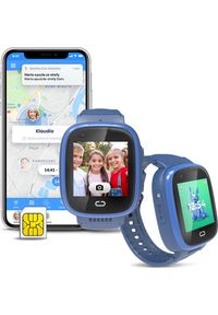 Smartwatch Bezpieczna Rodzina GJD.13 + Pakiet 12 miesięcy subskrypcji Granatowy. Rodzaj zegarka: smartwatch. Kolor: niebieski #1