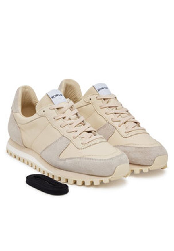 Novesta Sneakersy Mrathon Leather Trail N859003-PANIVR106 Beżowy. Kolor: beżowy. Materiał: skóra