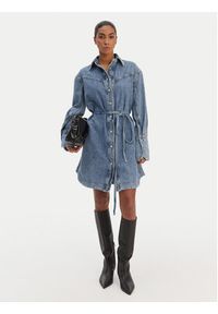 BOSS Sukienka jeansowa 50557046 Niebieski Regular Fit. Kolor: niebieski. Materiał: bawełna #2