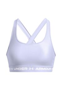 Biustonosz fitness Under Armour Crossback Mid. Kolor: biały. Sport: fitness