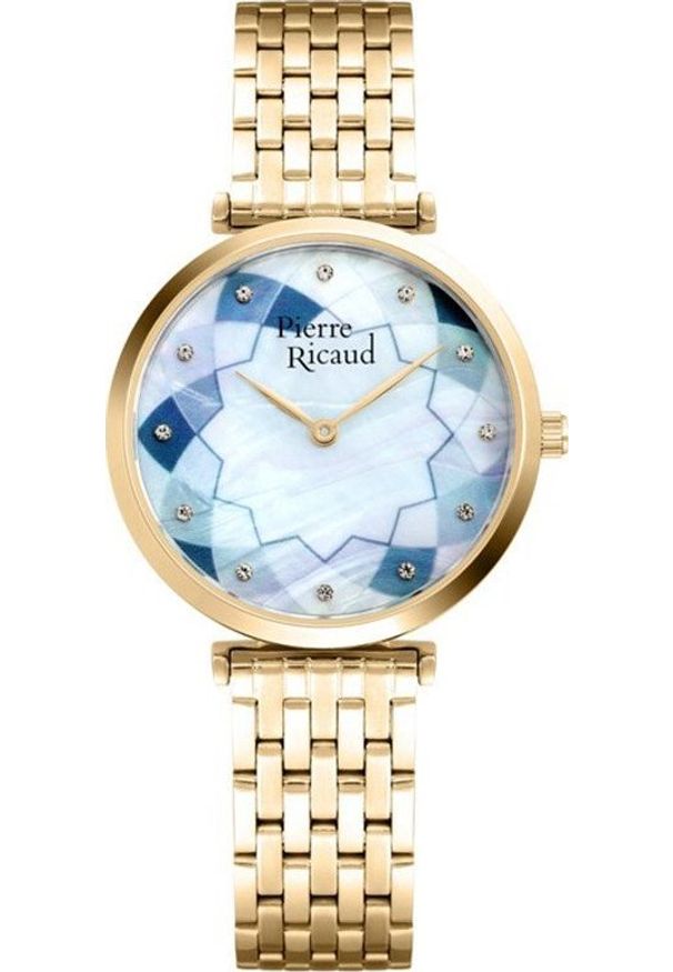 Zegarek Pierre Ricaud Zegarek damski Pierre Ricaud P22123.114FQ CYRKONIE złoty. Kolor: złoty