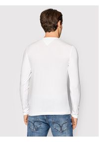 TOMMY HILFIGER - Tommy Hilfiger Longsleeve MW0MW10804 Biały Slim Fit. Kolor: biały. Materiał: bawełna. Długość rękawa: długi rękaw #4