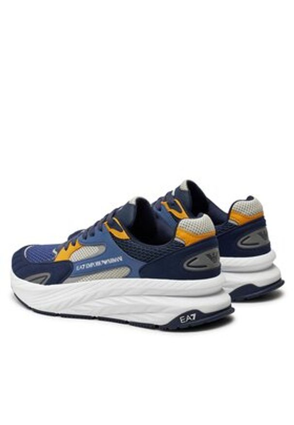 EA7 Emporio Armani Sneakersy X8X178 XK382 T673 Granatowy. Kolor: niebieski. Materiał: materiał