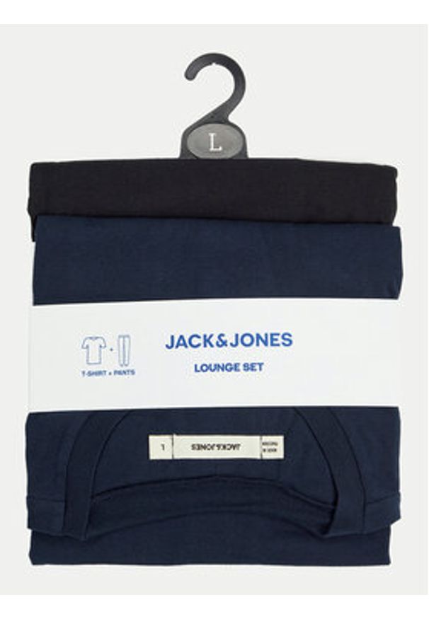 Jack & Jones Piżama Everest 12273633 Granatowy Standard Fit. Kolor: niebieski. Materiał: syntetyk, bawełna