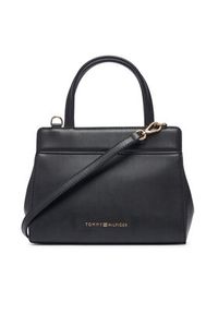 TOMMY HILFIGER - Tommy Hilfiger Torebka Th Modern Mini Satchel AW0AW18726 Czarny. Kolor: czarny. Materiał: skórzane #6