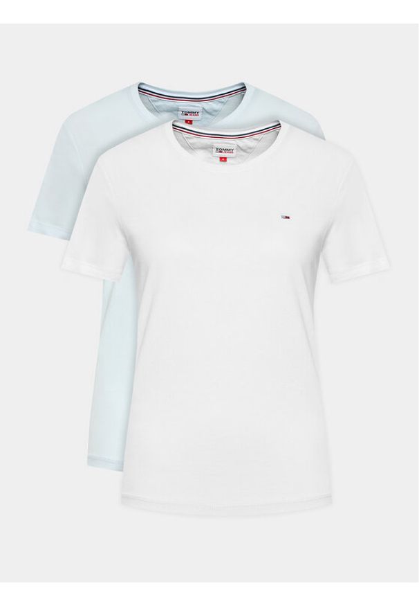 Tommy Jeans Komplet 2 t-shirtów DW0DW11459 Kolorowy Regular Fit. Materiał: bawełna. Wzór: kolorowy