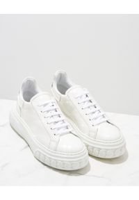 Casadei - CASADEI - Lakierowane sneakersy Off Road C Chain. Kolor: biały. Materiał: lakier. Wzór: napisy #3
