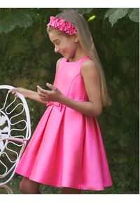 Abel & Lula Sukienka elegancka 5061 Różowy Regular Fit. Kolor: różowy. Materiał: syntetyk. Styl: elegancki #6