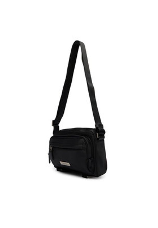 Calvin Klein Saszetka Sleek Utility Camera Bag LV04D3339G Czarny. Kolor: czarny. Materiał: skóra