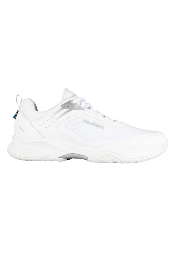 SALMING - Damskie buty halowe Salming Fusion Pro. Kolor: biały, szary, wielokolorowy. Sport: piłka ręczna