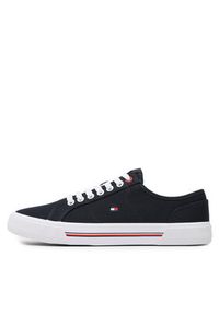 TOMMY HILFIGER - Tommy Hilfiger Tenisówki Core Corporate Vulc Canvas FM0FM04560 Granatowy. Kolor: niebieski. Materiał: materiał