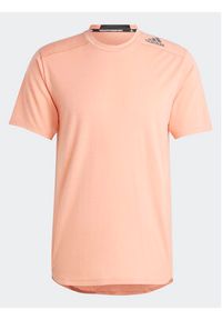 Adidas - adidas Koszulka techniczna Designed for Training IL1443 Pomarańczowy Slim Fit. Kolor: pomarańczowy. Materiał: syntetyk #3