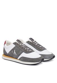 Calvin Klein Sneakersy Retro Runner Band Lth-Su HM0HM02212 Szary. Kolor: szary. Materiał: zamsz, skóra #2
