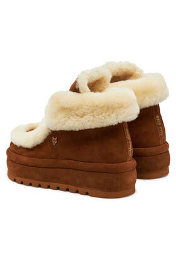 Naked Wolfe Śniegowce Bambi Brązowy. Kolor: brązowy. Materiał: zamsz, skóra