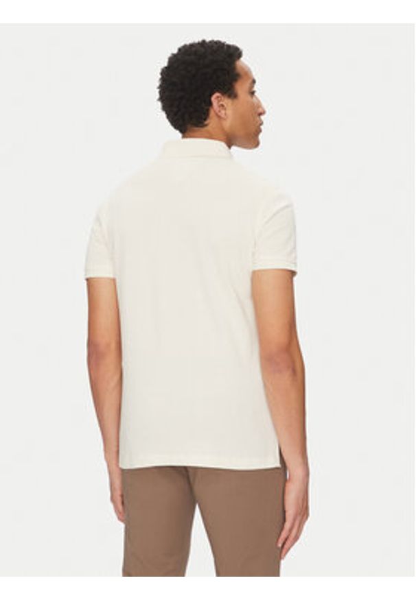 TOMMY HILFIGER - Tommy Hilfiger Polo 1985 MW0MW17770 Beżowy Regular Fit. Typ kołnierza: polo. Kolor: beżowy. Materiał: bawełna