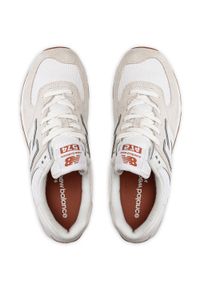 Sneakersy męskie białe New Balance ML574BS2. Okazja: do pracy, na spacer, na co dzień. Kolor: biały. Model: New Balance 574. Sport: turystyka piesza #2