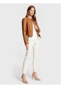 Marciano Guess Spodnie materiałowe 1BGB11 9653Z Biały Slim Fit. Kolor: biały. Materiał: syntetyk