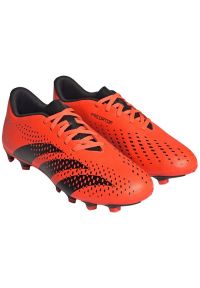 Adidas - Buty piłkarskie adidas Predator Accuracy.4 Fg M GW4603 pomarańczowe pomarańcze i czerwienie. Zapięcie: sznurówki. Kolor: pomarańczowy. Materiał: guma, syntetyk. Sport: piłka nożna #5