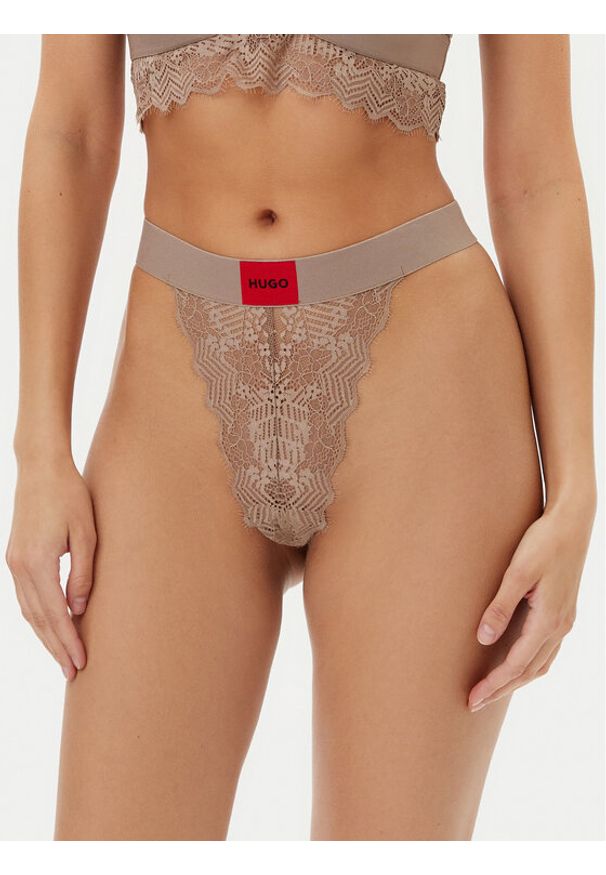 Hugo - HUGO Figi klasyczne 50535071 Beżowy. Kolor: beżowy. Materiał: syntetyk