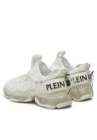 Plein Sport Sneakersy SADS USC0522 STE003N Biały. Kolor: biały. Materiał: skóra