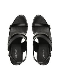 Calvin Klein Sandały Block Hl Sandal HW0HW01612 Czarny. Kolor: czarny. Materiał: skóra #5