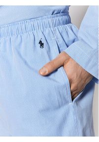 Polo Ralph Lauren Piżama 714514095001 Błękitny Regular Fit. Kolor: niebieski. Materiał: bawełna #8