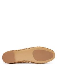 TwinSet - TWINSET Baleriny 251TGT030 Brązowy. Kolor: brązowy. Materiał: skóra