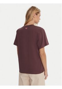 Roxy T-Shirt Hangloose The Sky ERJZT06020 Fioletowy Regular Fit. Kolor: fioletowy. Materiał: bawełna #6