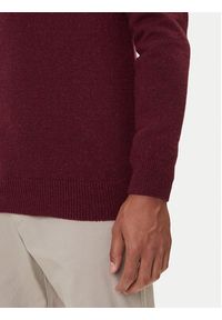 Barbour Sweter Essential Tisbury MKN0844RE56 Bordowy Regular Fit. Kolor: czerwony. Materiał: wełna #4