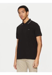 Calvin Klein Polo K10K114141 Czarny Regular Fit. Typ kołnierza: polo. Kolor: czarny. Materiał: bawełna