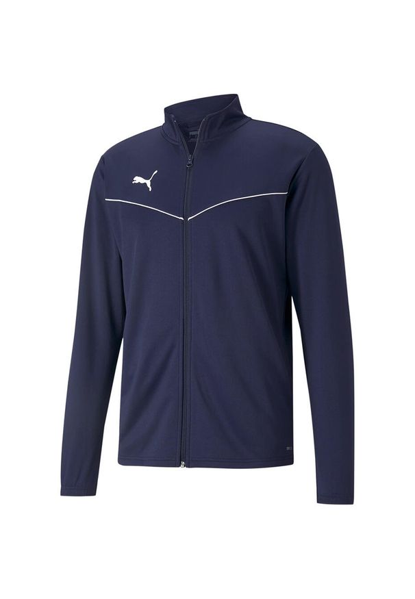 Bluza piłkarska męska Puma teamRISE Training Poly Jacket. Kolor: niebieski, wielokolorowy, biały. Sport: piłka nożna