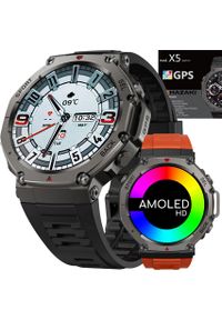 Smartwatch Hazaki ZEGAREK SMARTWATCH X5 AMOLED GPS WR50m 5BAR GORILLA GLASS 5 BT 5.4. Rodzaj zegarka: smartwatch #1