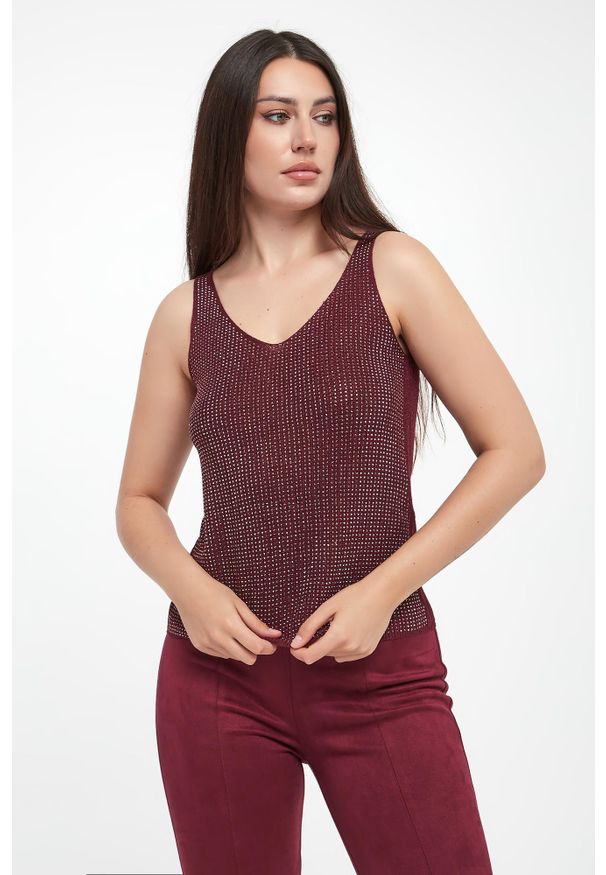 Joseph Ribkoff - Top damski z cyrkoniami JOSEPH RIBKOFF