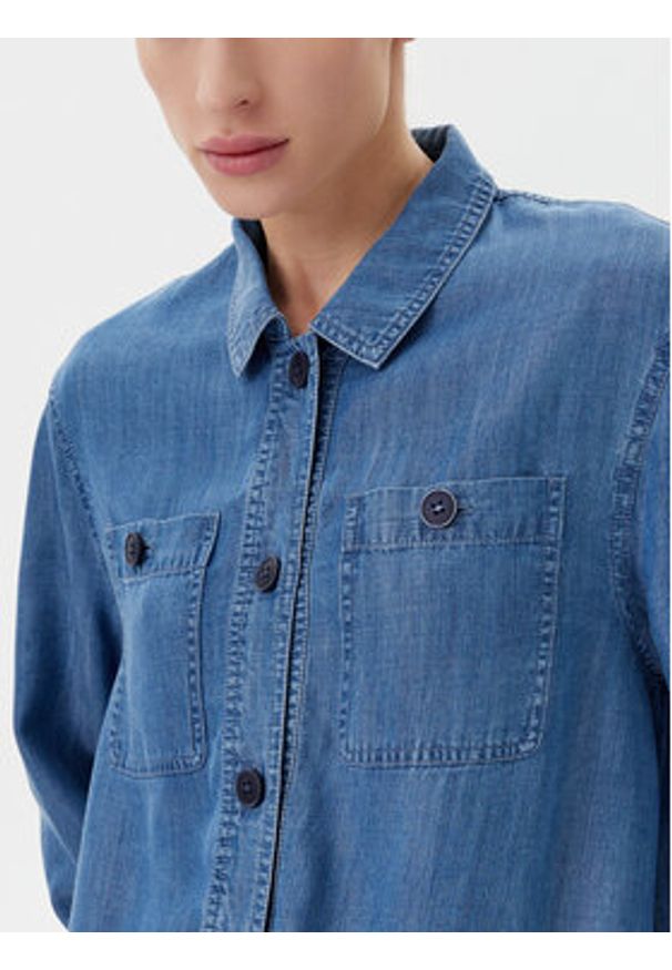 Olsen Kurtka jeansowa 15001600 Niebieski Regular Fit. Kolor: niebieski. Materiał: jeans
